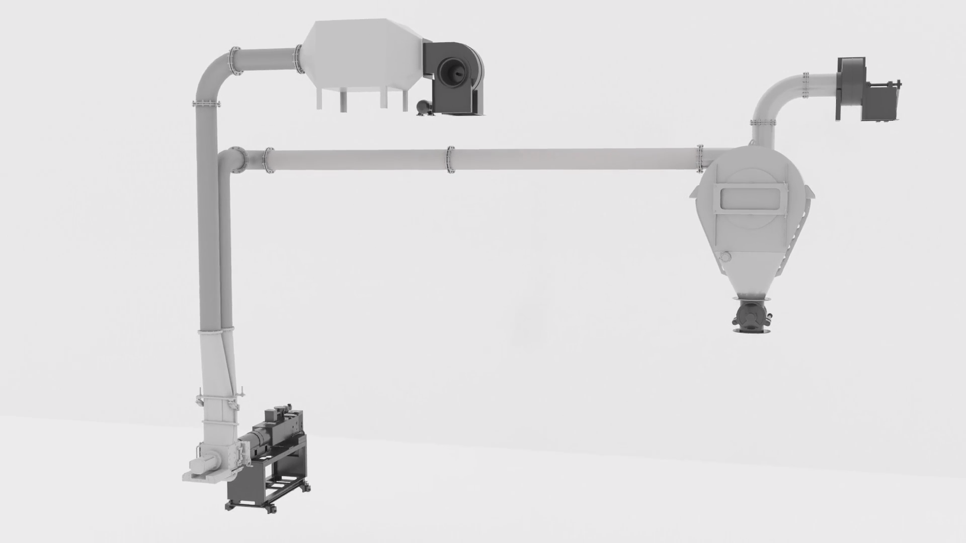Negative Airlift System with Frazier Nash Sanitary Extruder Hood