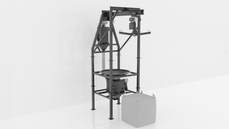 Bulk Bag Discharger Options - Hoist, Monorail or Forklift Load
