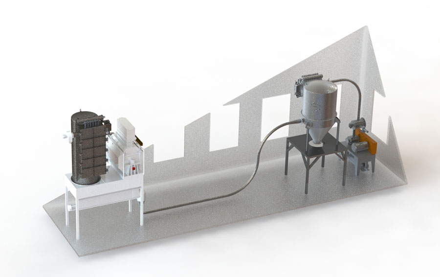 Air Assist Vacuum in Dilute Phase