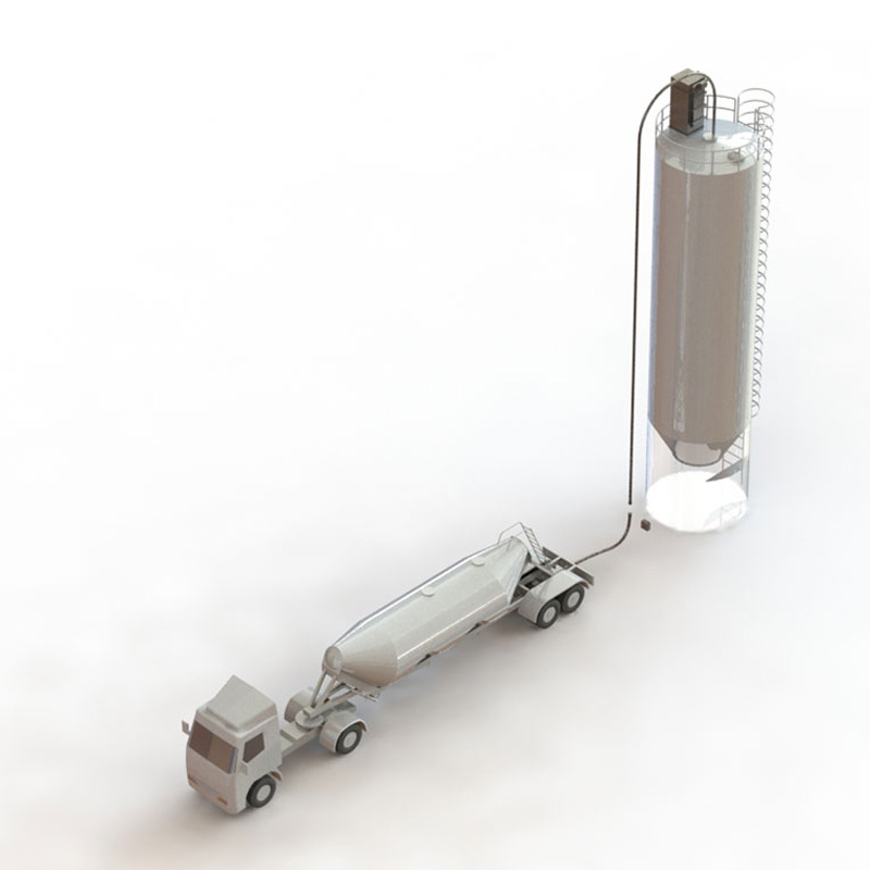 Pressure Differential Truck Unloading System