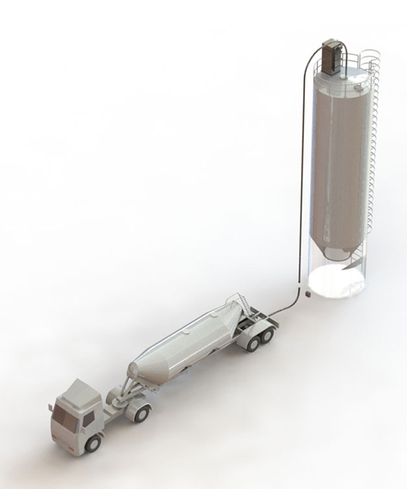 Pressure Differential Truck Unloading System